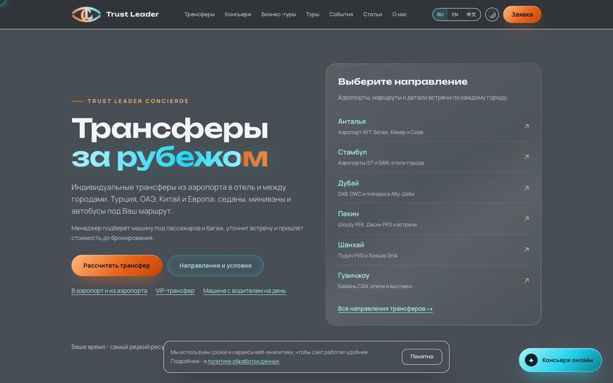 Trust Leader Concierge — визуальная система